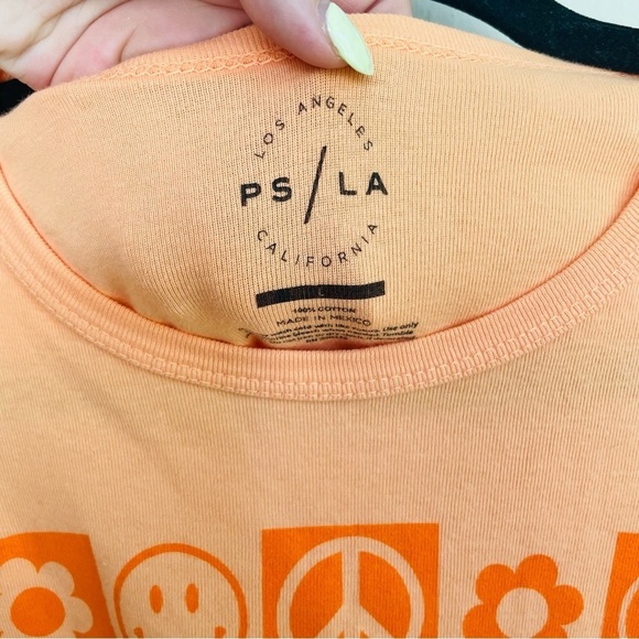 PacSun Orange Checker Symbol Grid Tee - Picture 8 of 9